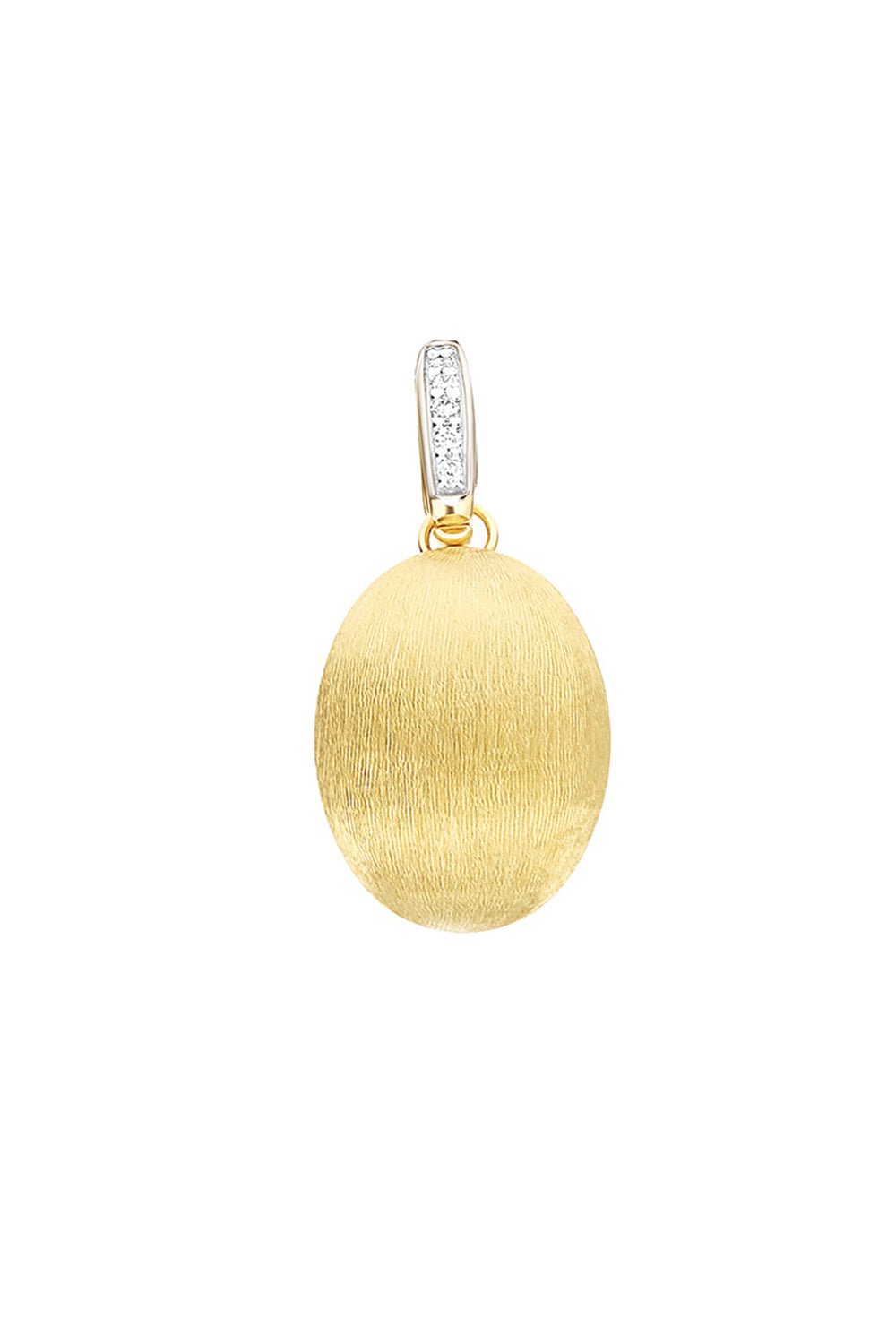 NANIS-"Boules" Medium Diamond Charm-YELLOW GOLD