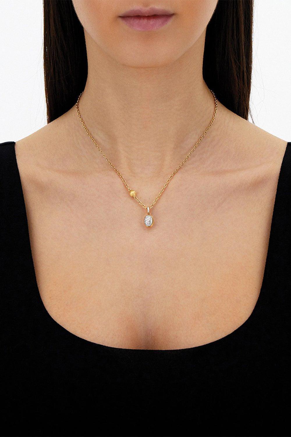 NANIS-"Boules" Small Diamond Charm-YELLOW GOLD