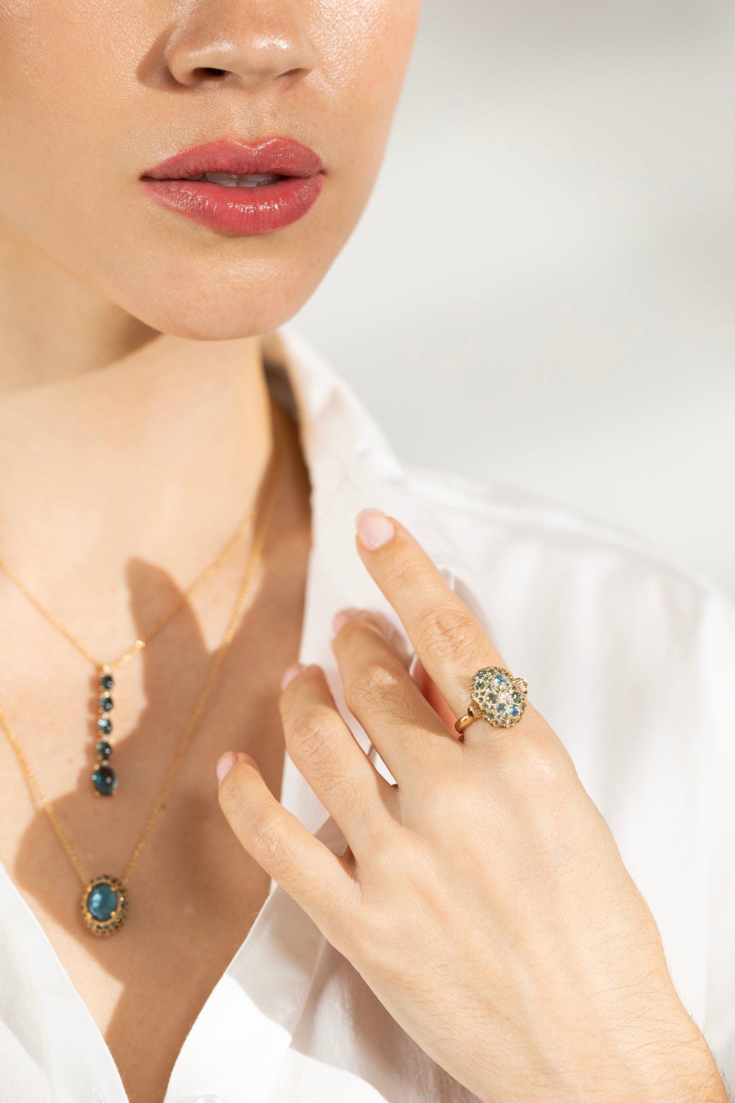 NANIS-Reverse Medium Ring-YELLOW GOLD