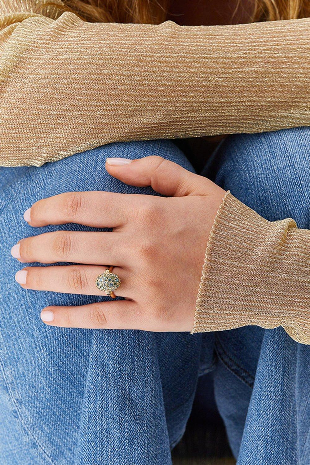NANIS-Reverse Medium Ring-YELLOW GOLD