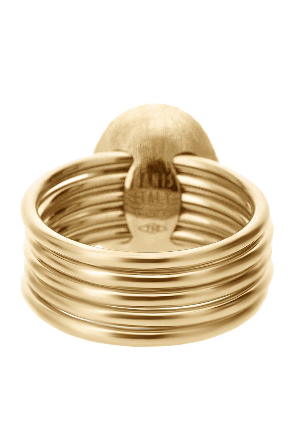 Diamond Boules Sway Four Band Circle Ring-YELLOW GOLD-6.5-JEWELRYFINE JEWELRING-NANIS