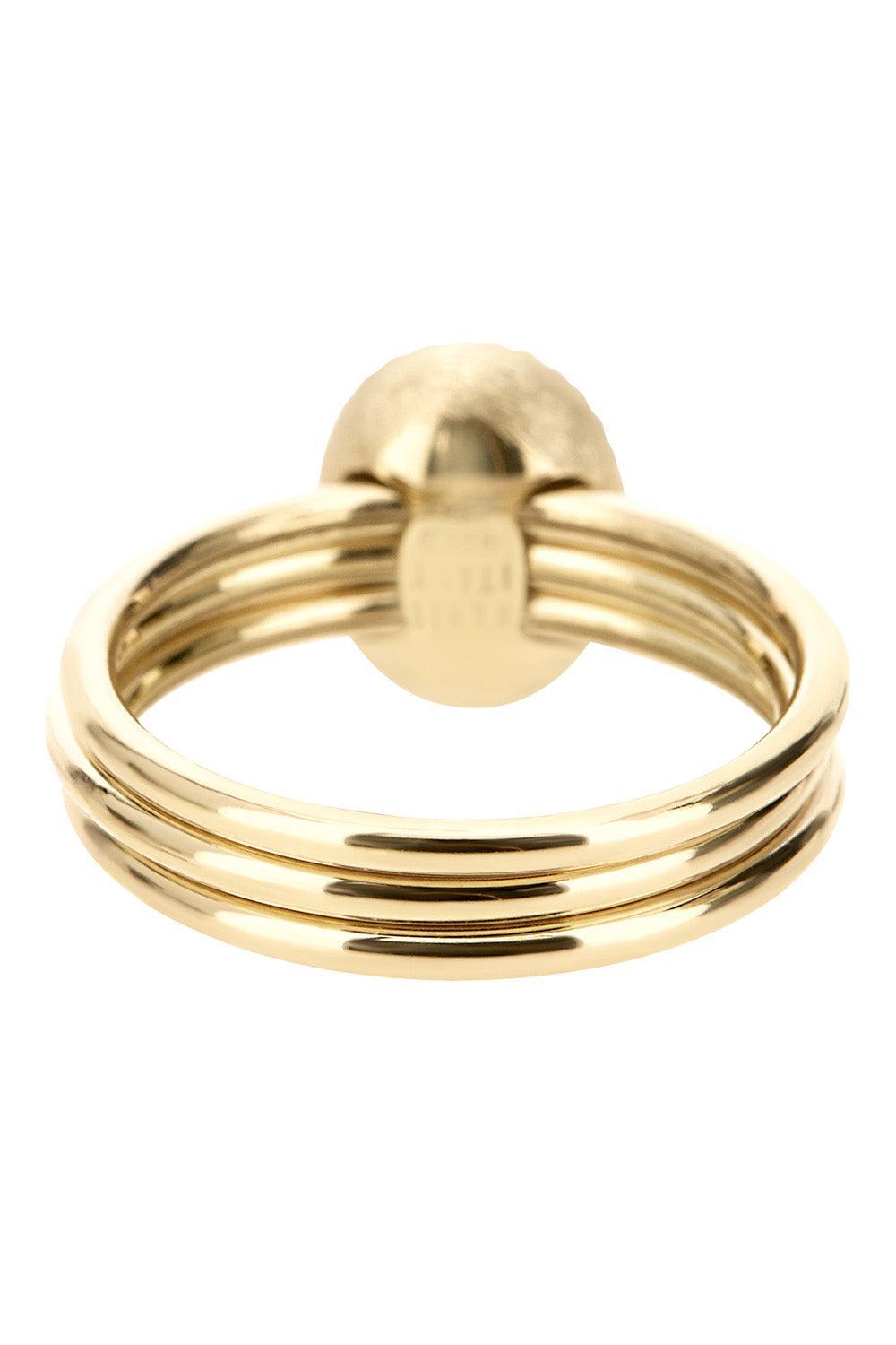  Diamond Halo Three Band Circle Ring-YELLOW GOLD-6.5-JEWELRYFINE JEWELRING-NANIS 