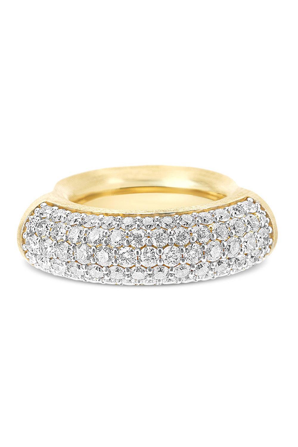 Diamond Libera Sculpted Ring-YELLOW GOLD-6.5-JEWELRYFINE JEWELRING-NANIS