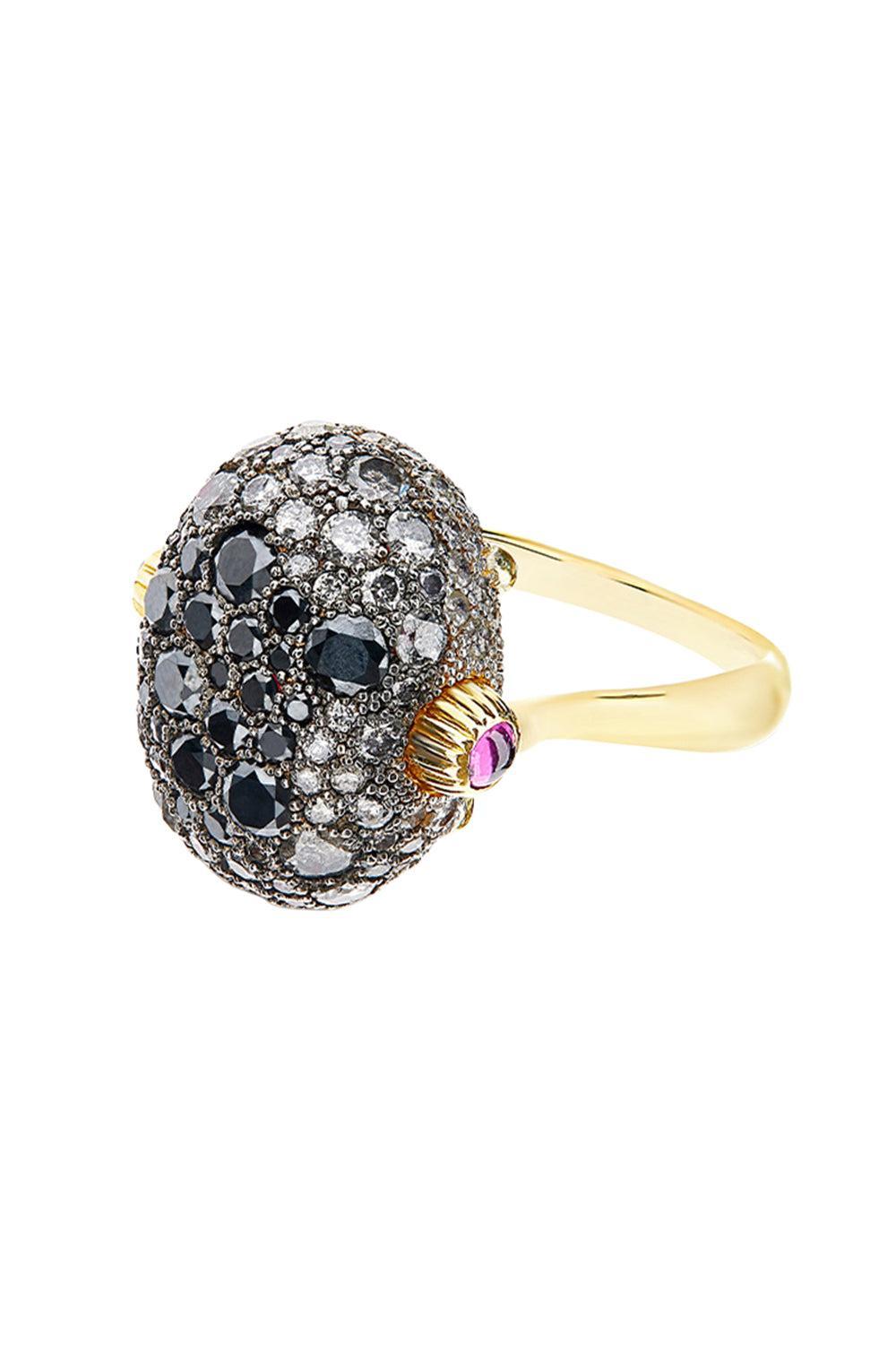 Diamond Ruby Reverse Double Face Ring-YELLOW GOLD-6.5-JEWELRYFINE JEWELRING-NANIS