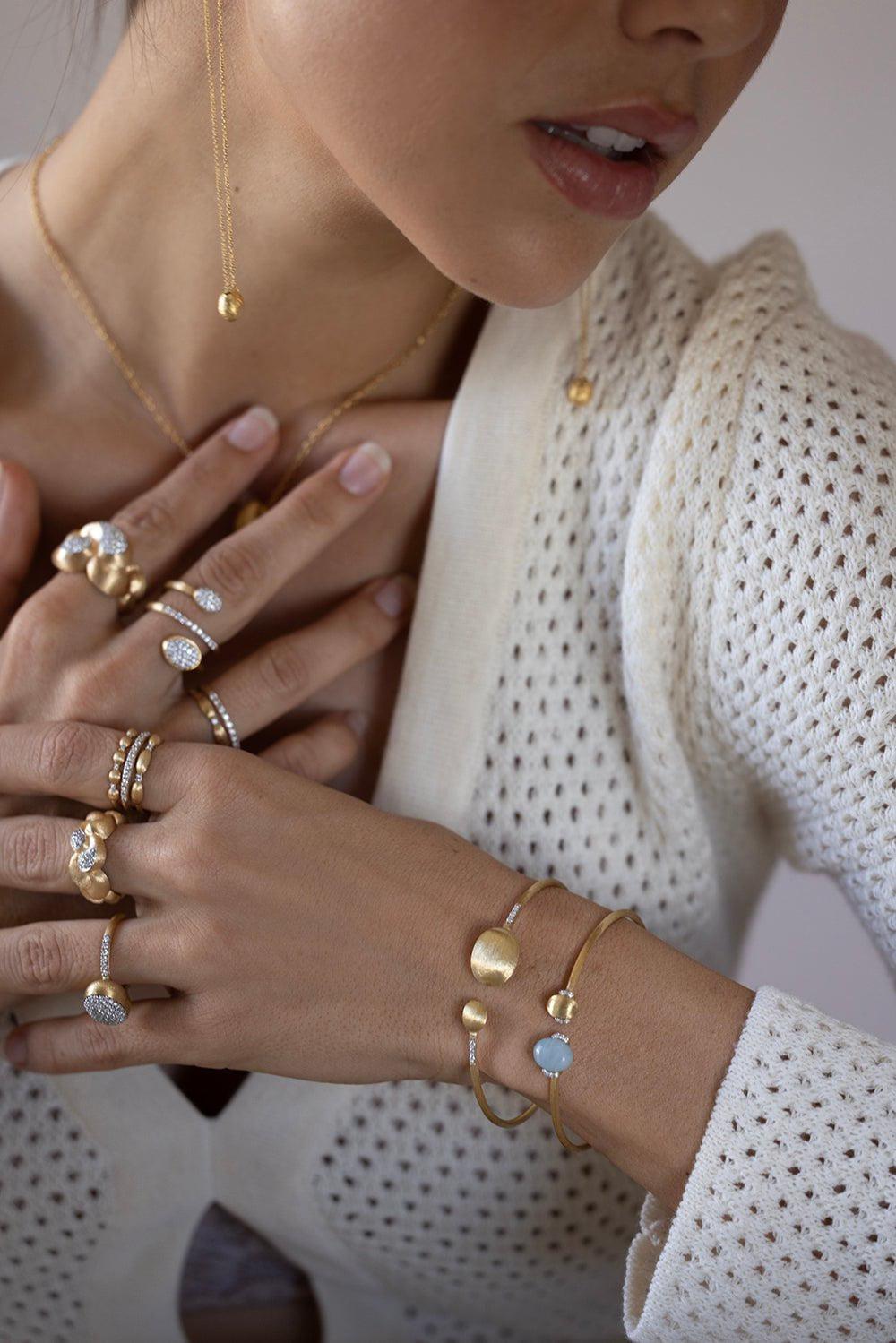 NANIS-Pave Diamond Wrap Ring-YELLOW GOLD