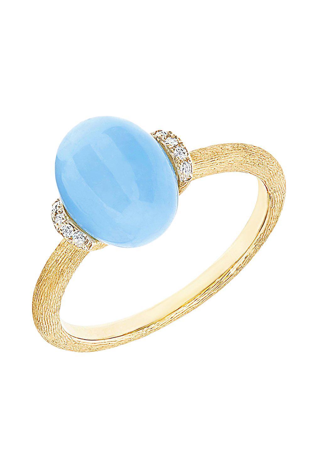 Azure Aquamarine Small Ring-YELLOW GOLD-6.75-JEWELRYFINE JEWELRING-NANIS