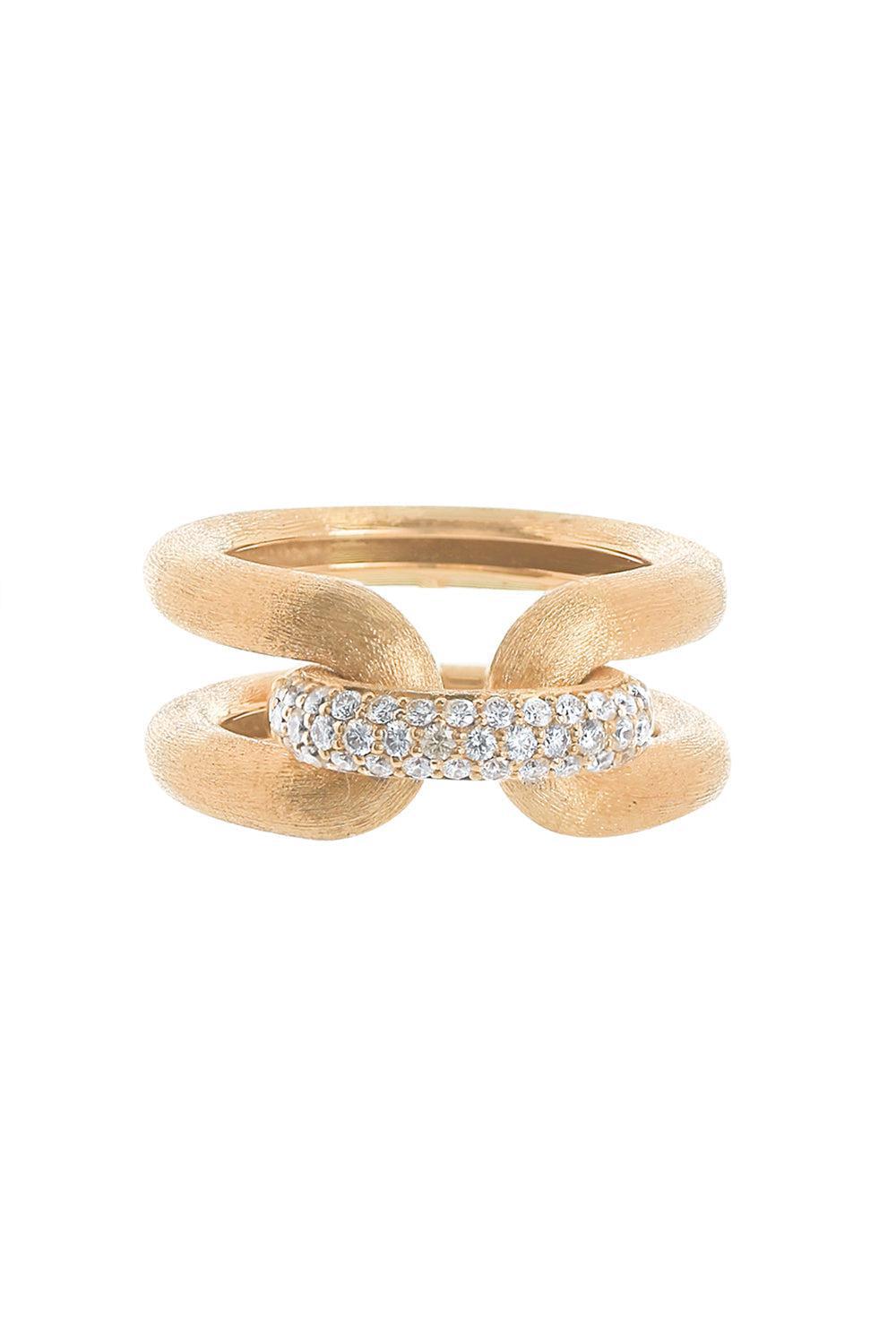 NANIS-Diamond Link Ring-YELLOW GOLD