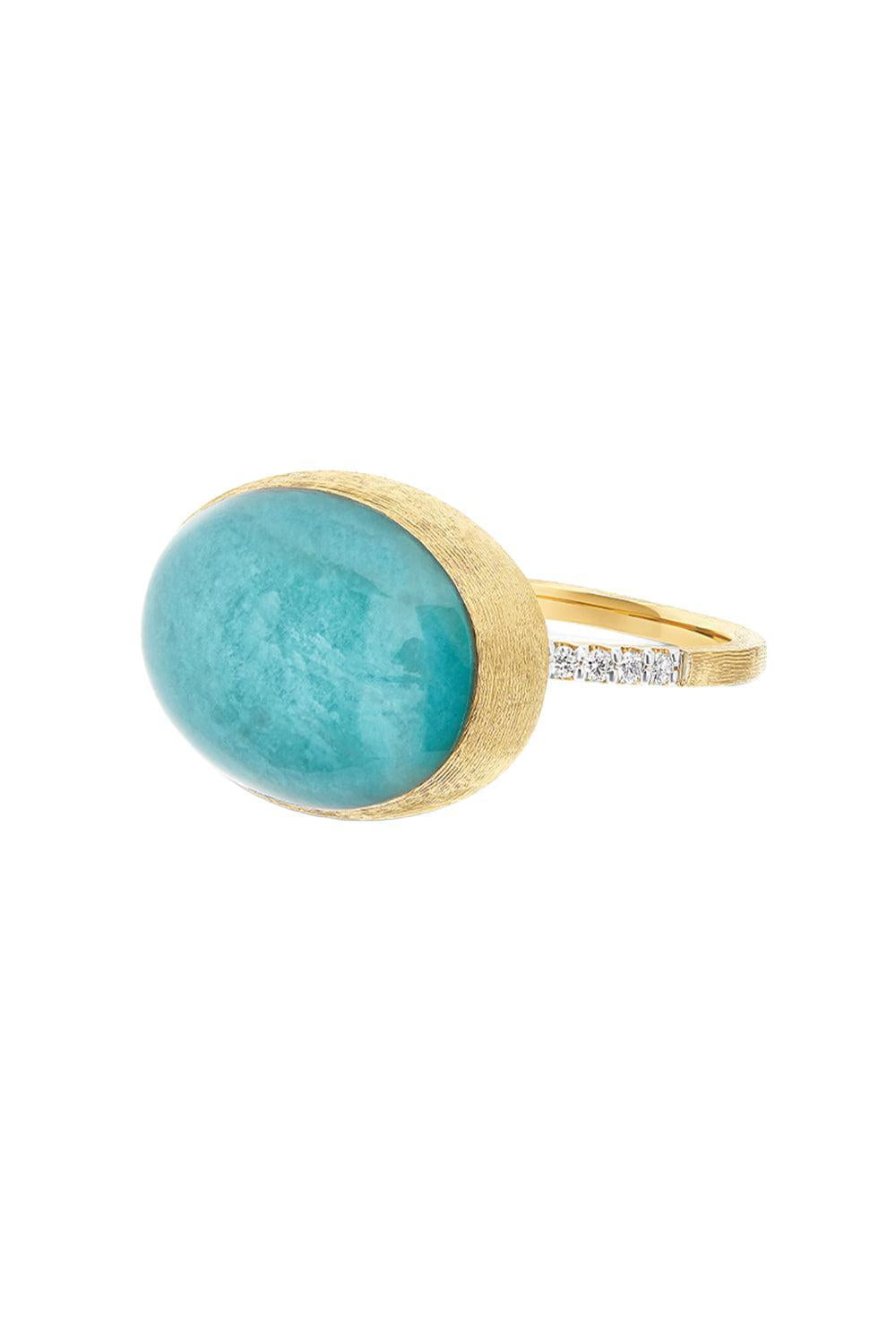 Large "Boules" Amazonite Ring-YELLOW GOLD-7-JEWELRYFINE JEWELRING-NANIS