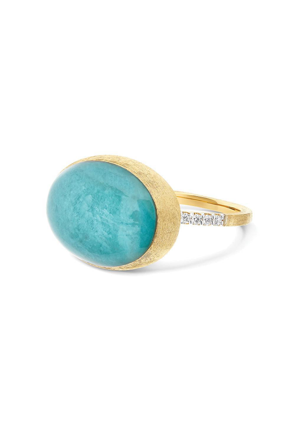 Large "Boules" Amazonite Ring-YELLOW GOLD-7-JEWELRYFINE JEWELRING-NANIS