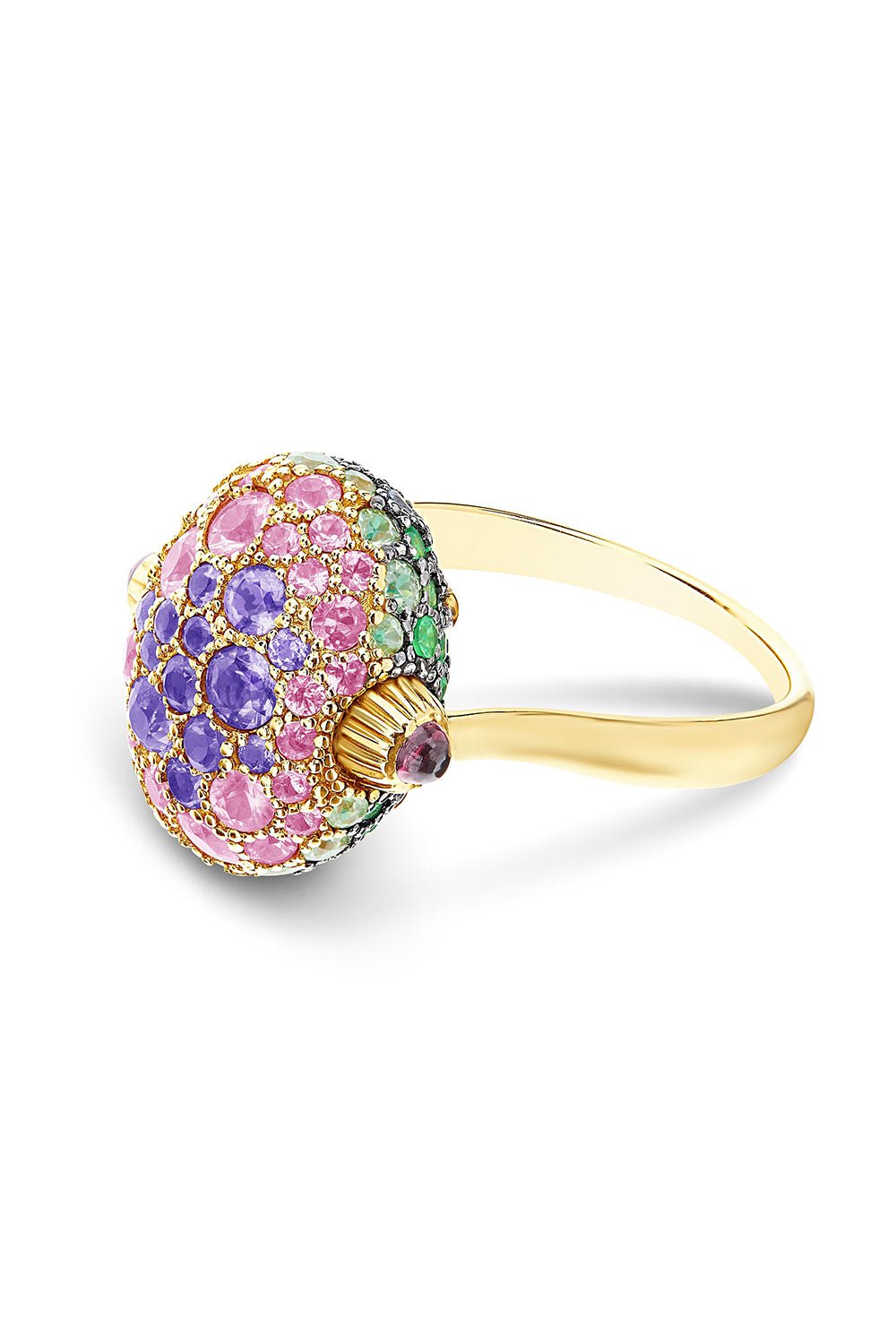 NANIS-Reverse Labrodite Double Face Ring-YELLOW GOLD