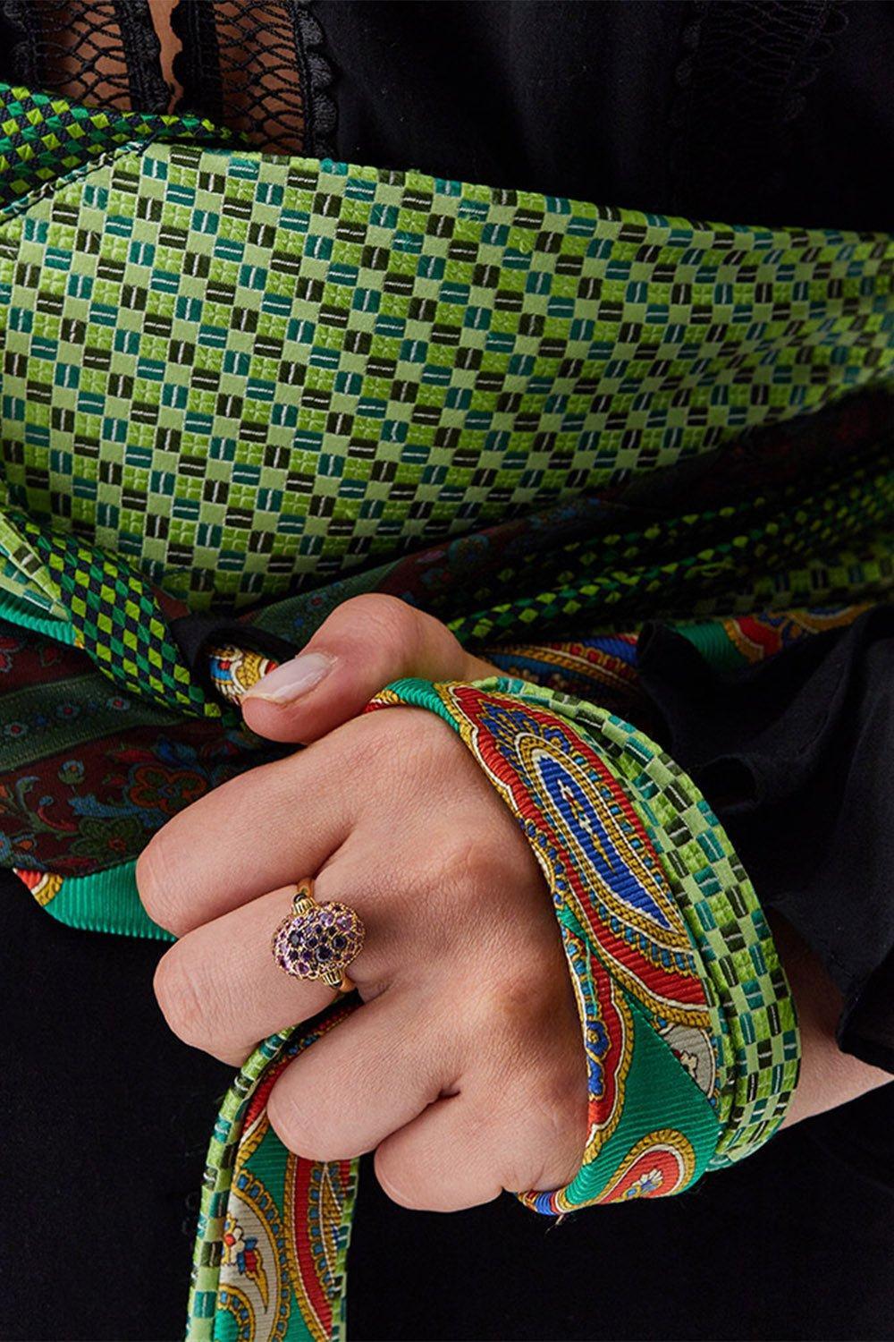 NANIS-Reverse Labrodite Double Face Ring-YELLOW GOLD