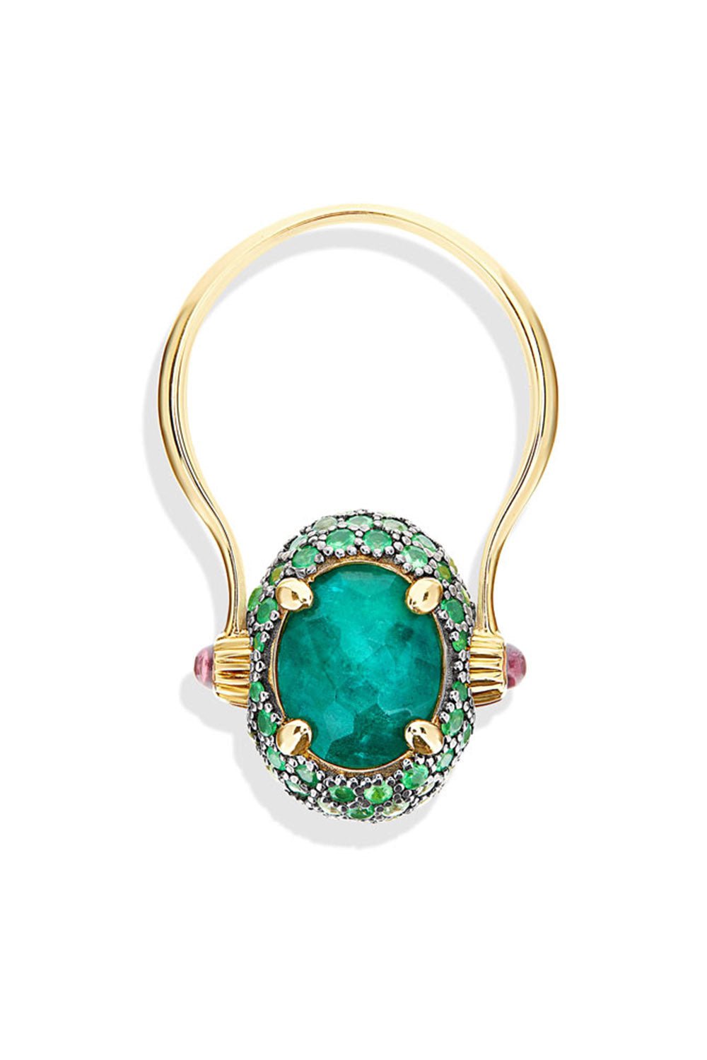 NANIS-Reverse Labrodite Double Face Ring-YELLOW GOLD