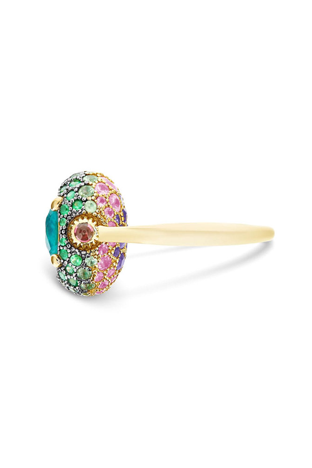 NANIS-Reverse Labrodite Double Face Ring-YELLOW GOLD