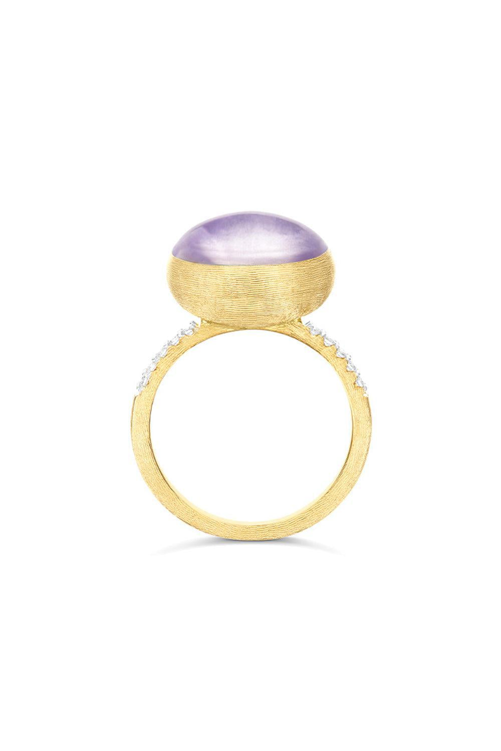Small "Boules" Lepidolite Violette Ring-YELLOW GOLD-7-JEWELRYFINE JEWELRING-NANIS