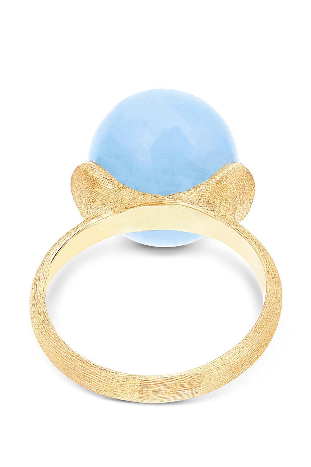 NANIS-Azure Aquamarine Large Ring-YELLOW GOLD