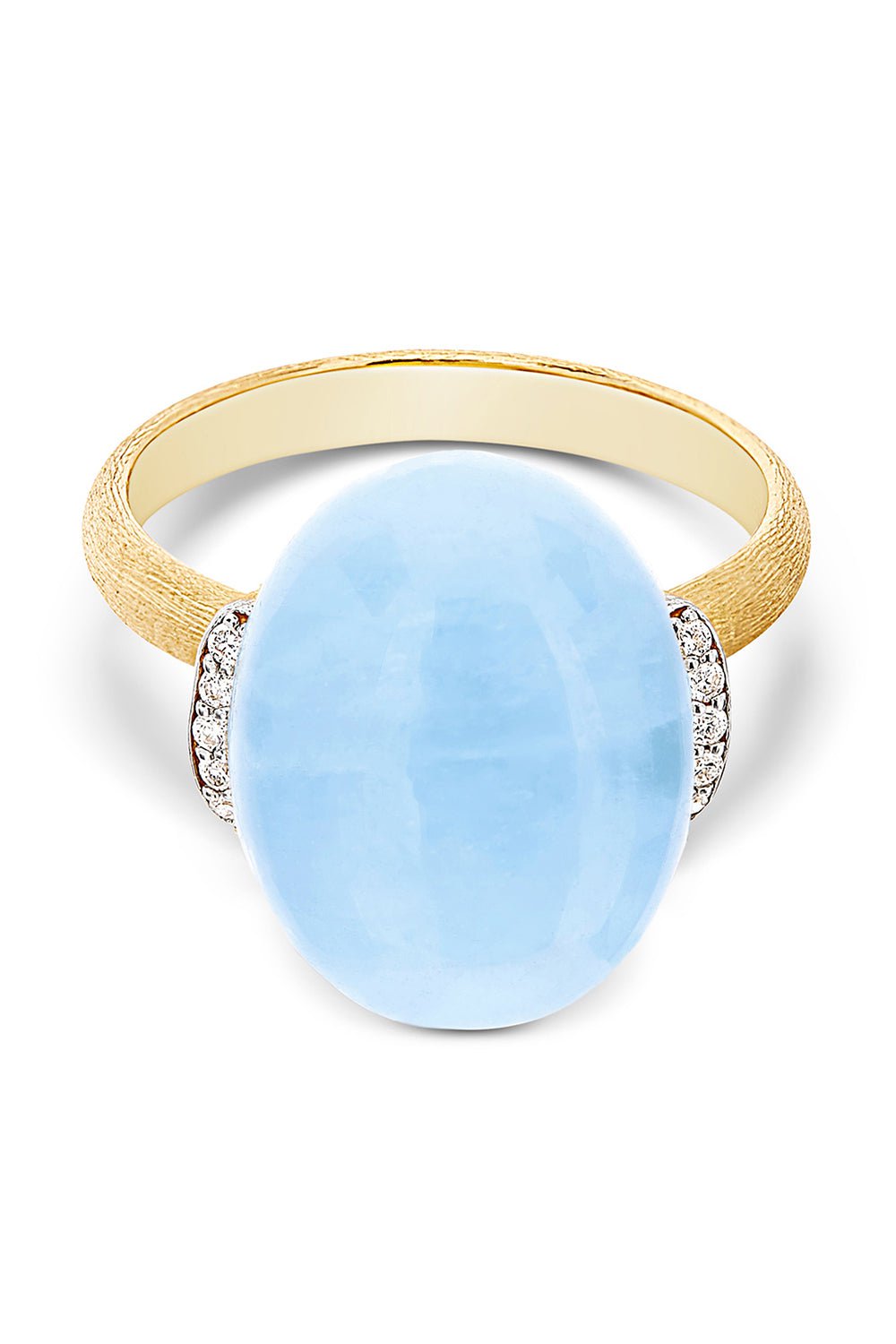 NANIS-Azure Aquamarine Large Ring-YELLOW GOLD