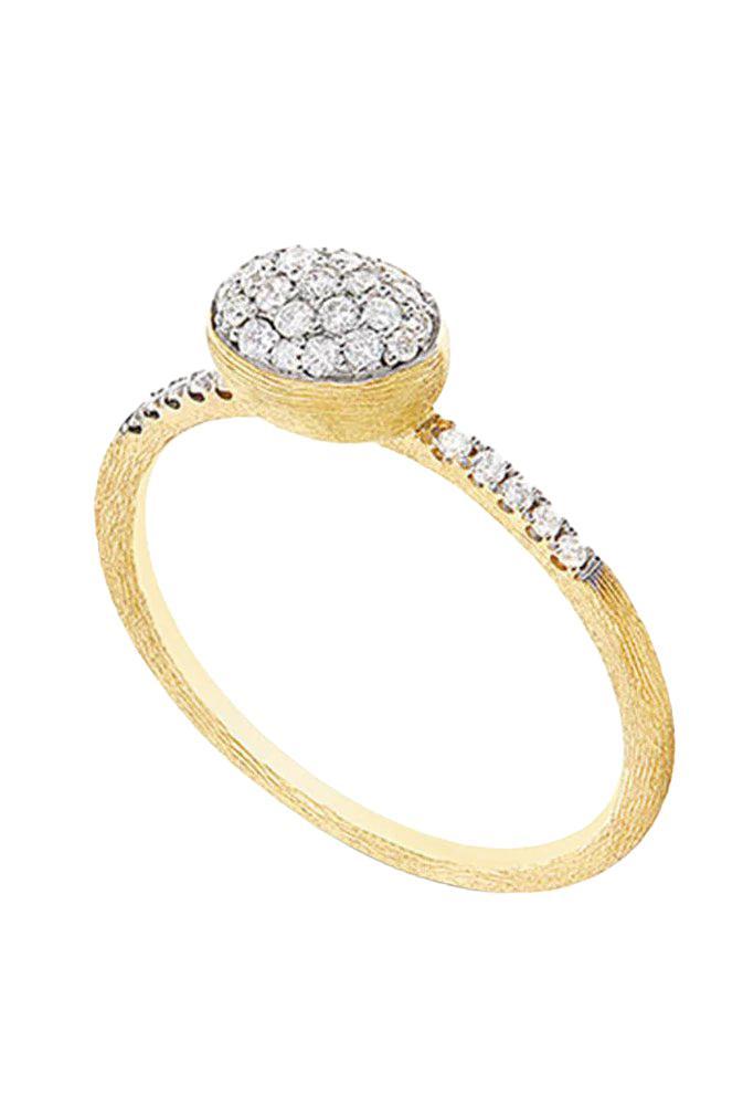 Ciliegine Small Pave Diamond Ring-YELLOW GOLD-7-JEWELRYFINE JEWELRING-NANIS