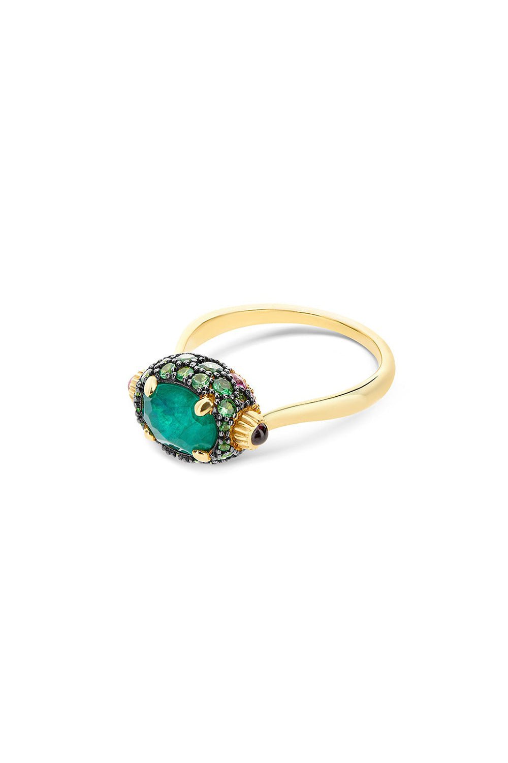 NANIS-Reverse Amethyst Ring-YELLOW GOLD