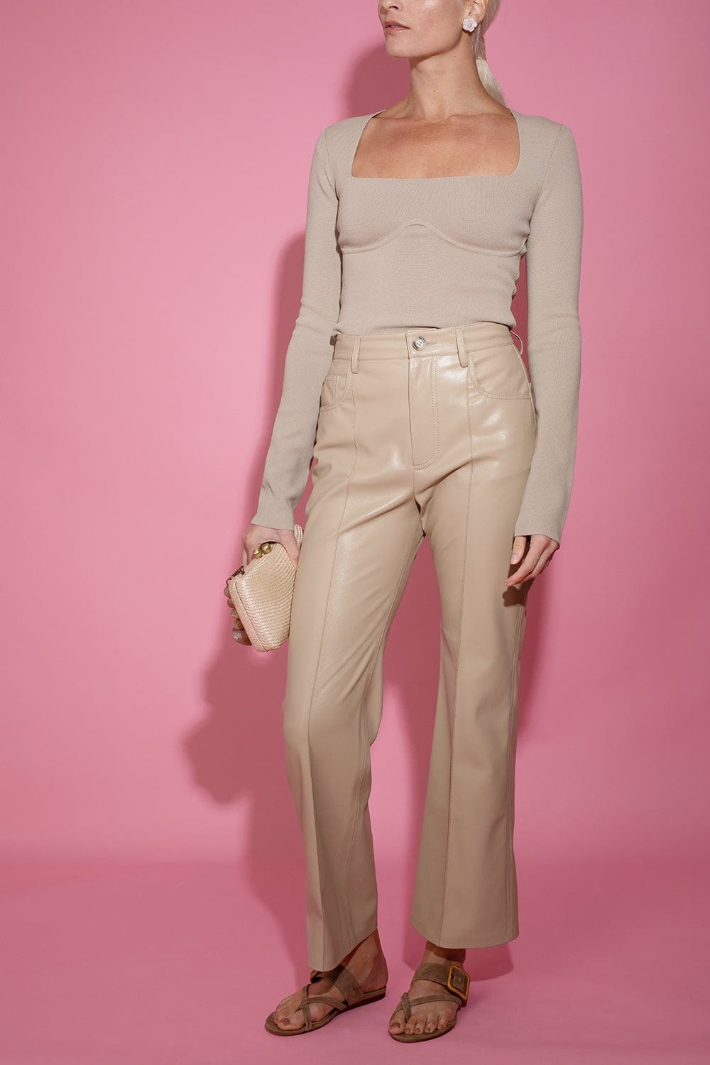 NANUSHKA-Mio Top - Pebble-
