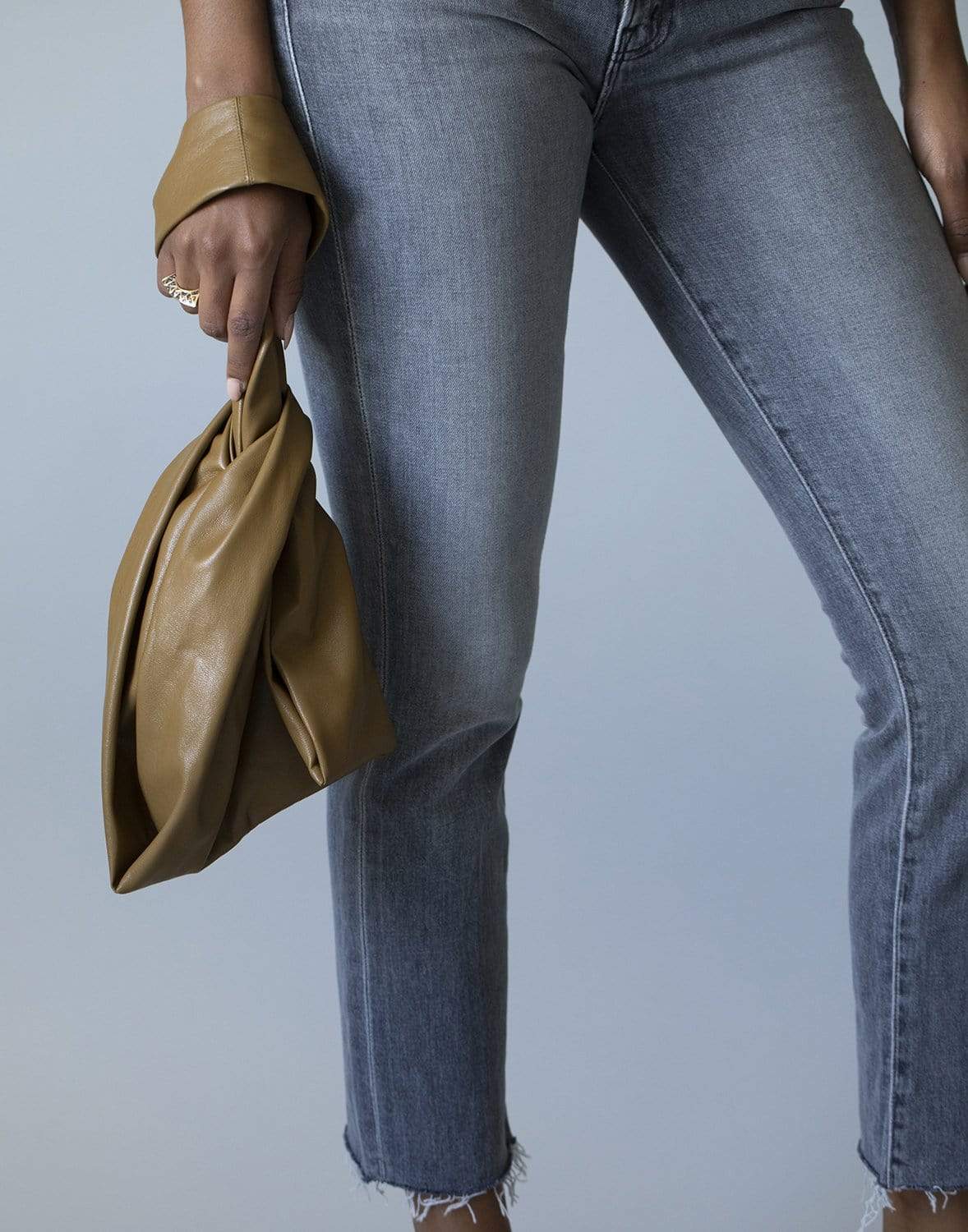 NANUSHKA-Curry Vegan Leather Jen Bag-CURRY