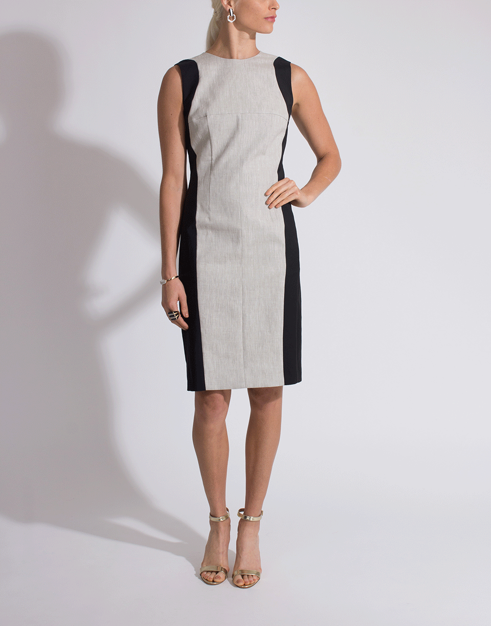 NARCISO RODRIGUEZ-Linen Front Dress-