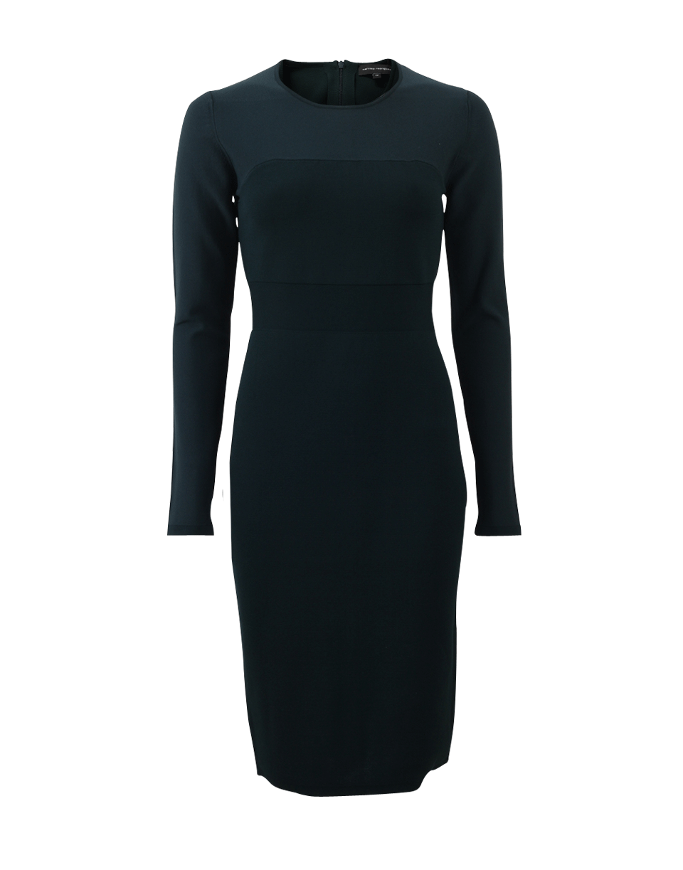 NARCISO RODRIGUEZ-Long-Sleeve Knit Dress-