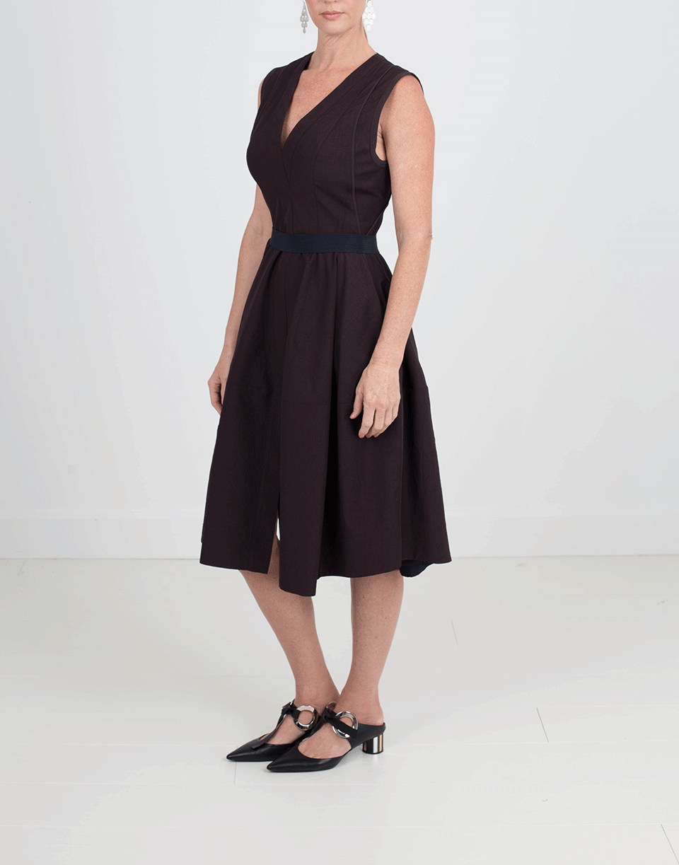 NARCISO RODRIGUEZ-Crushed Wool Dress-