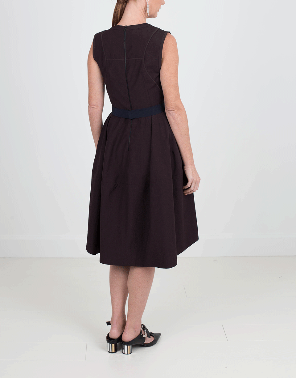 NARCISO RODRIGUEZ-Crushed Wool Dress-