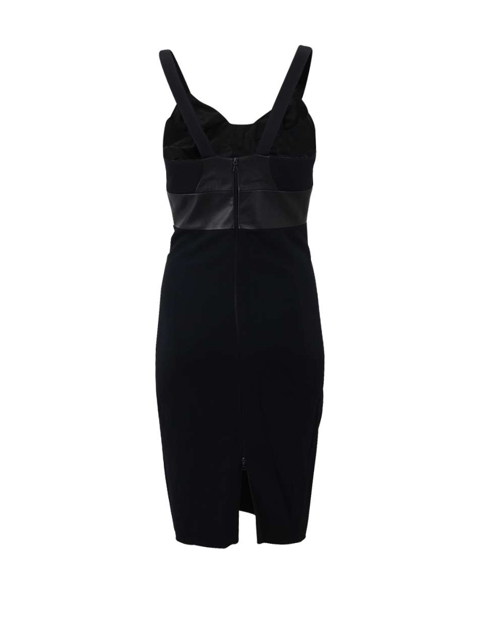 NARCISO RODRIGUEZ-Nappa Bustier Fitted Dress-
