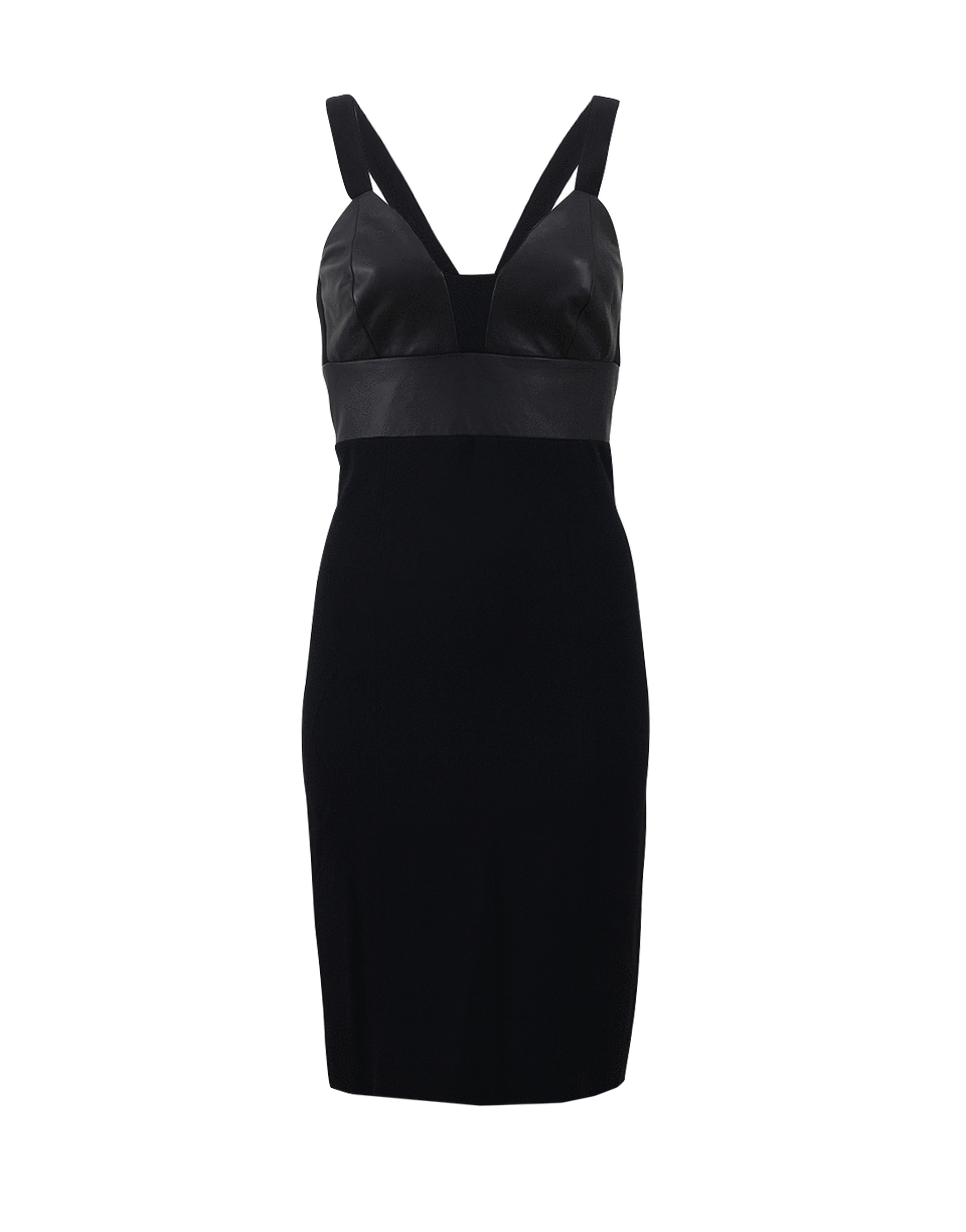 NARCISO RODRIGUEZ-Nappa Bustier Fitted Dress-
