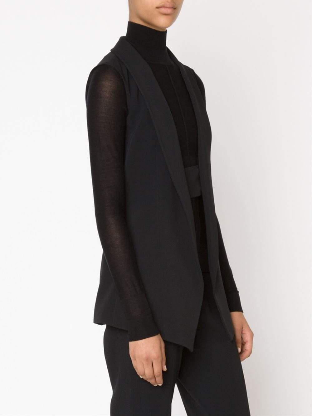 NARCISO RODRIGUEZ-Crepe Suit Vest-BLACK