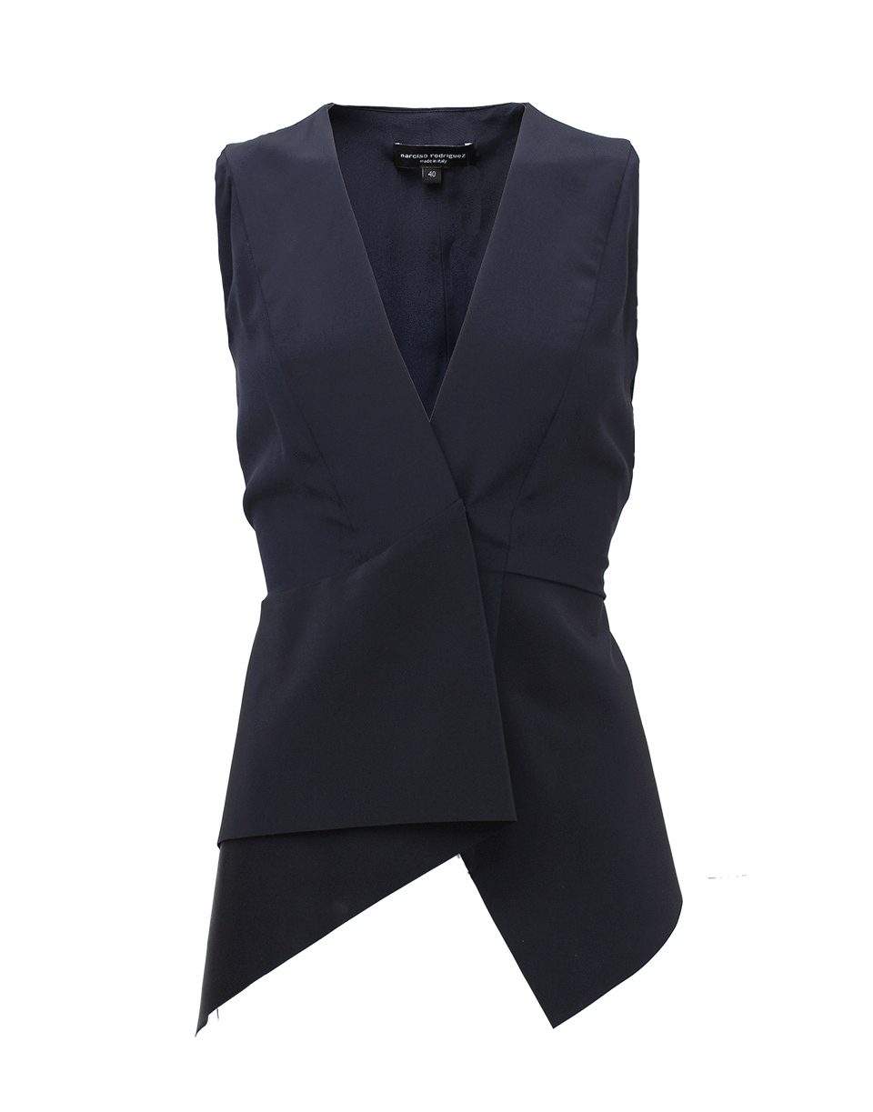 NARCISO RODRIGUEZ-V-Neck Peplum Vest-