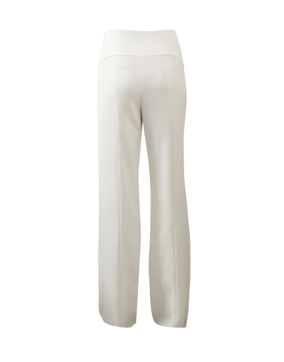 NARCISO RODRIGUEZ-High Rise Crepe Pant-CHALK