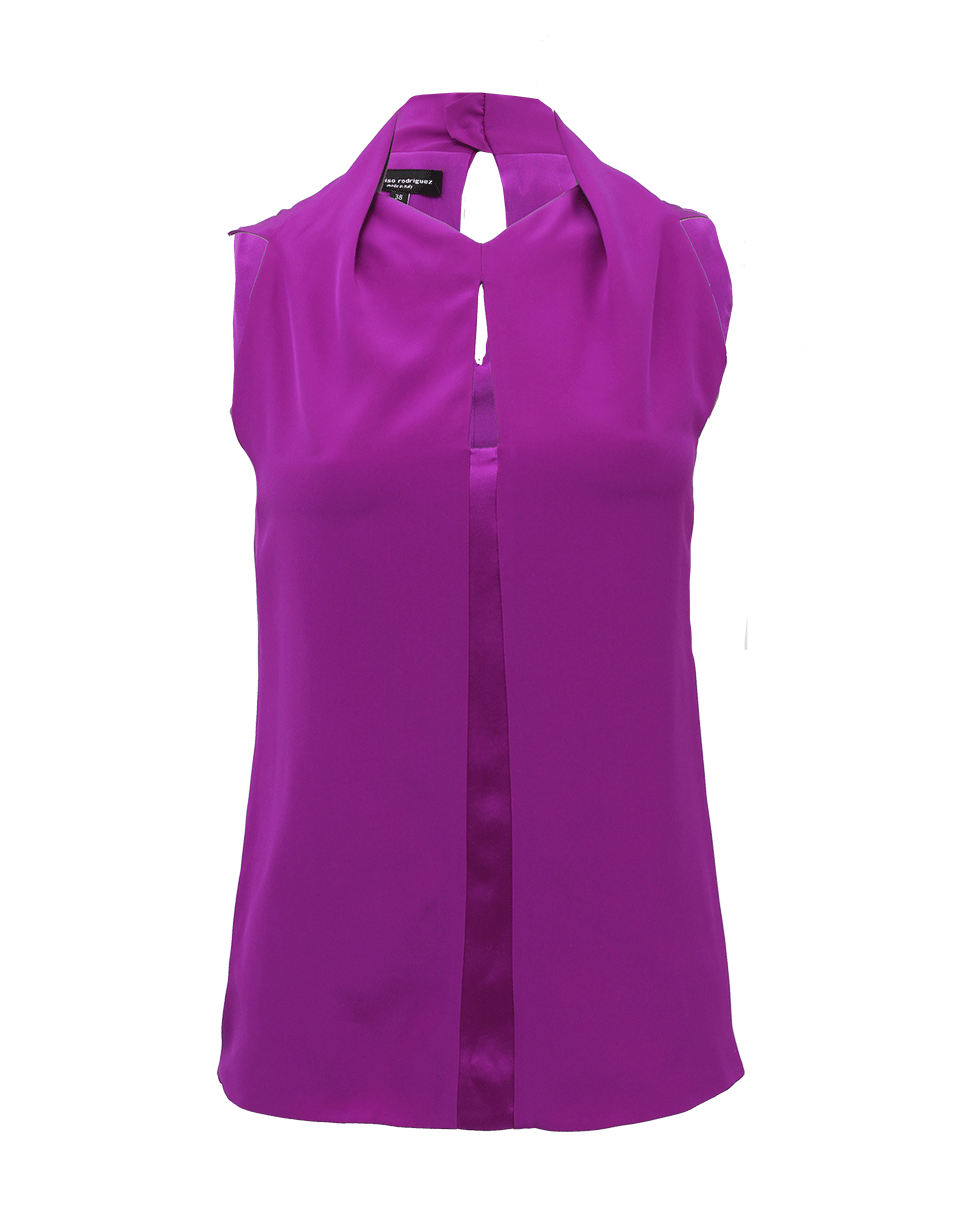 NARCISO RODRIGUEZ-Back Zip Stretch Blouse-