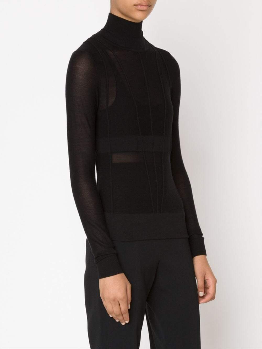 NARCISO RODRIGUEZ-Geometric Stitch Turtleneck-