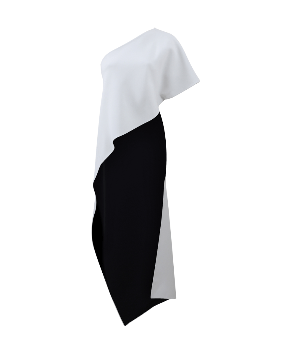 NARCISO RODRIGUEZ-Bonded Silk Bias Top-BLACK