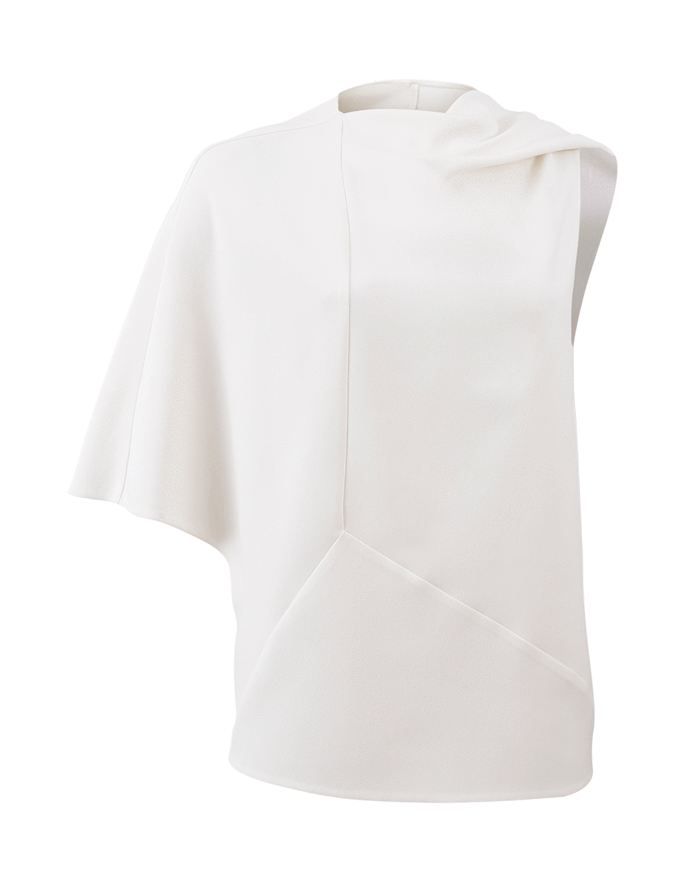 NARCISO RODRIGUEZ-One Sleeve Draped Top-