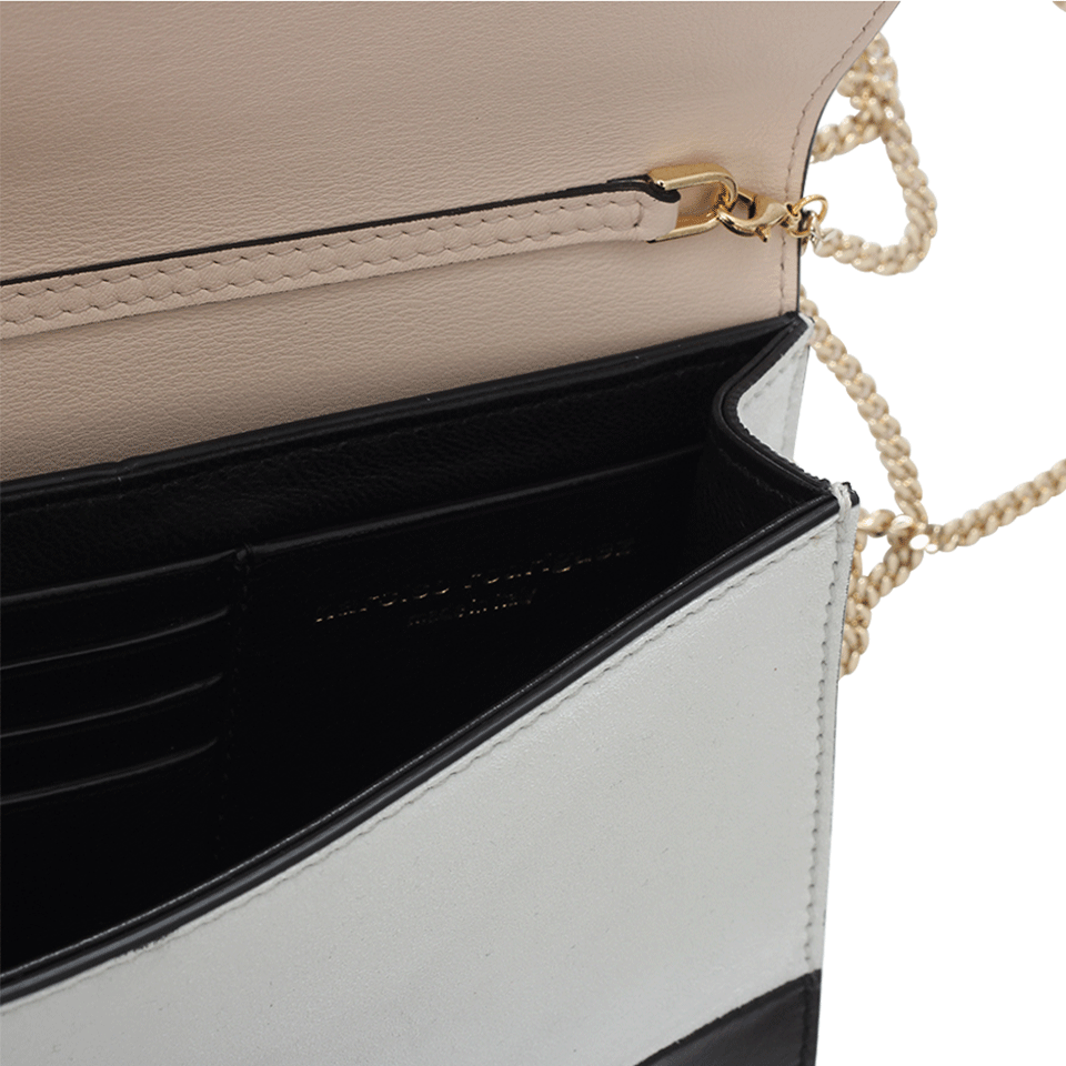 NARCISO RODRIGUEZ-Rachel Evening Clutch-NUDE/BLK