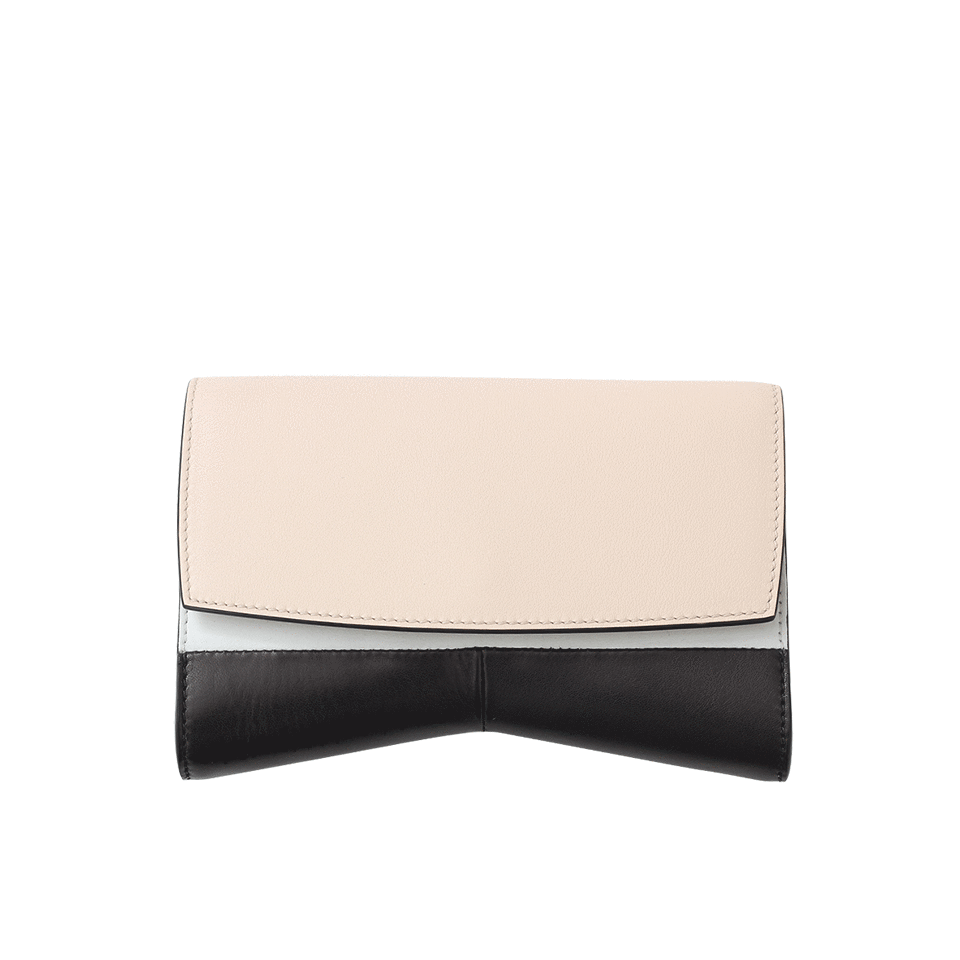 NARCISO RODRIGUEZ-Rachel Evening Clutch-NUDE/BLK