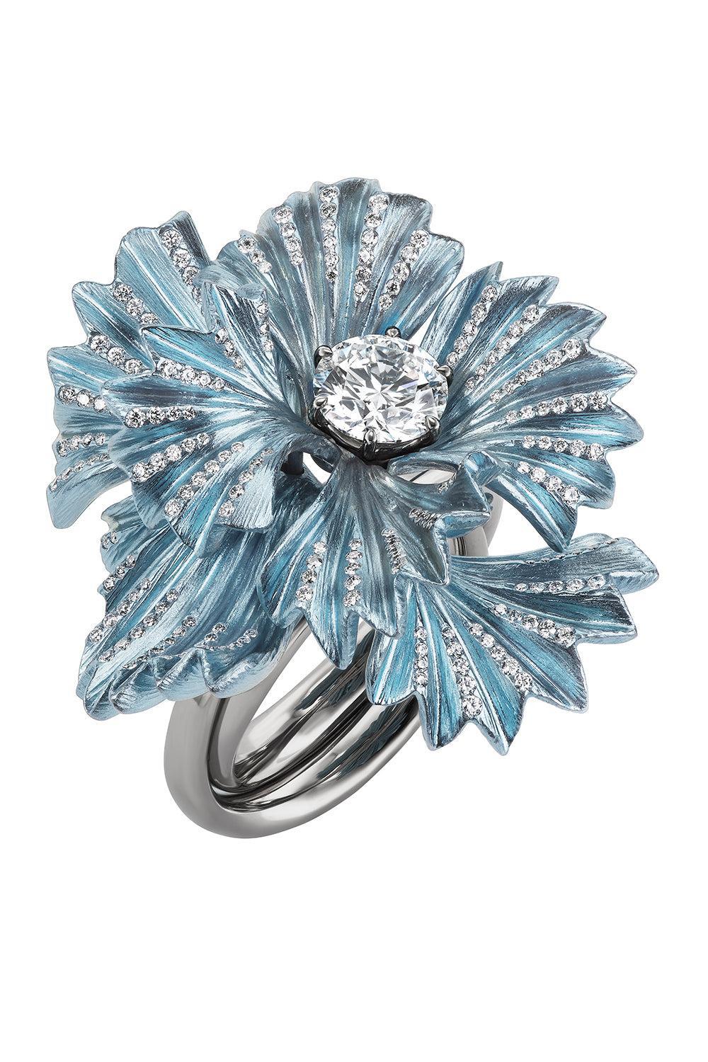 Diamond Grey Amishi Ring-TITANIUM-6.75-JEWELRYFINE JEWELRING-NEHA DANI