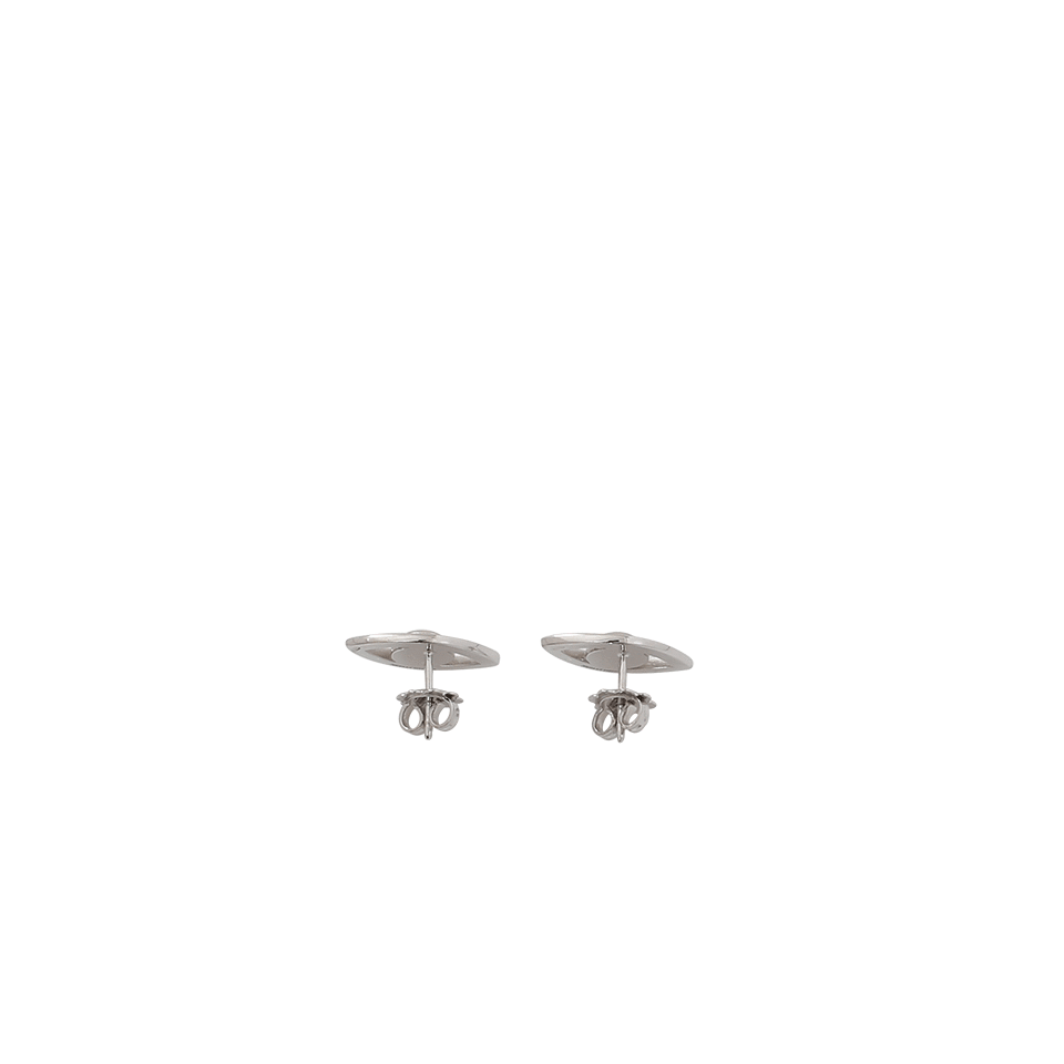 NETALI NISSIM-Blue Sapphire And Onyx Mini Eye Earrings-ROSE GOLD