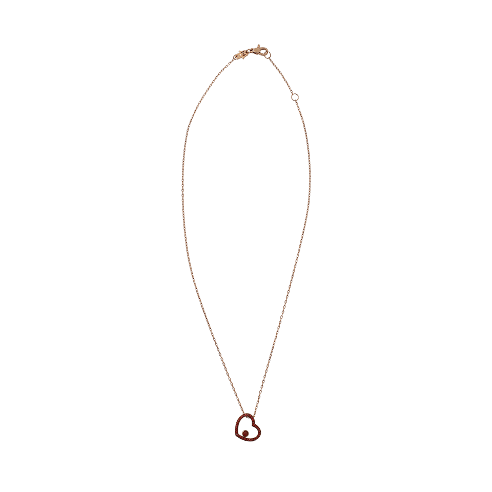 NETALI NISSIM-Amore Mini Heart Necklace-ROSE GOLD