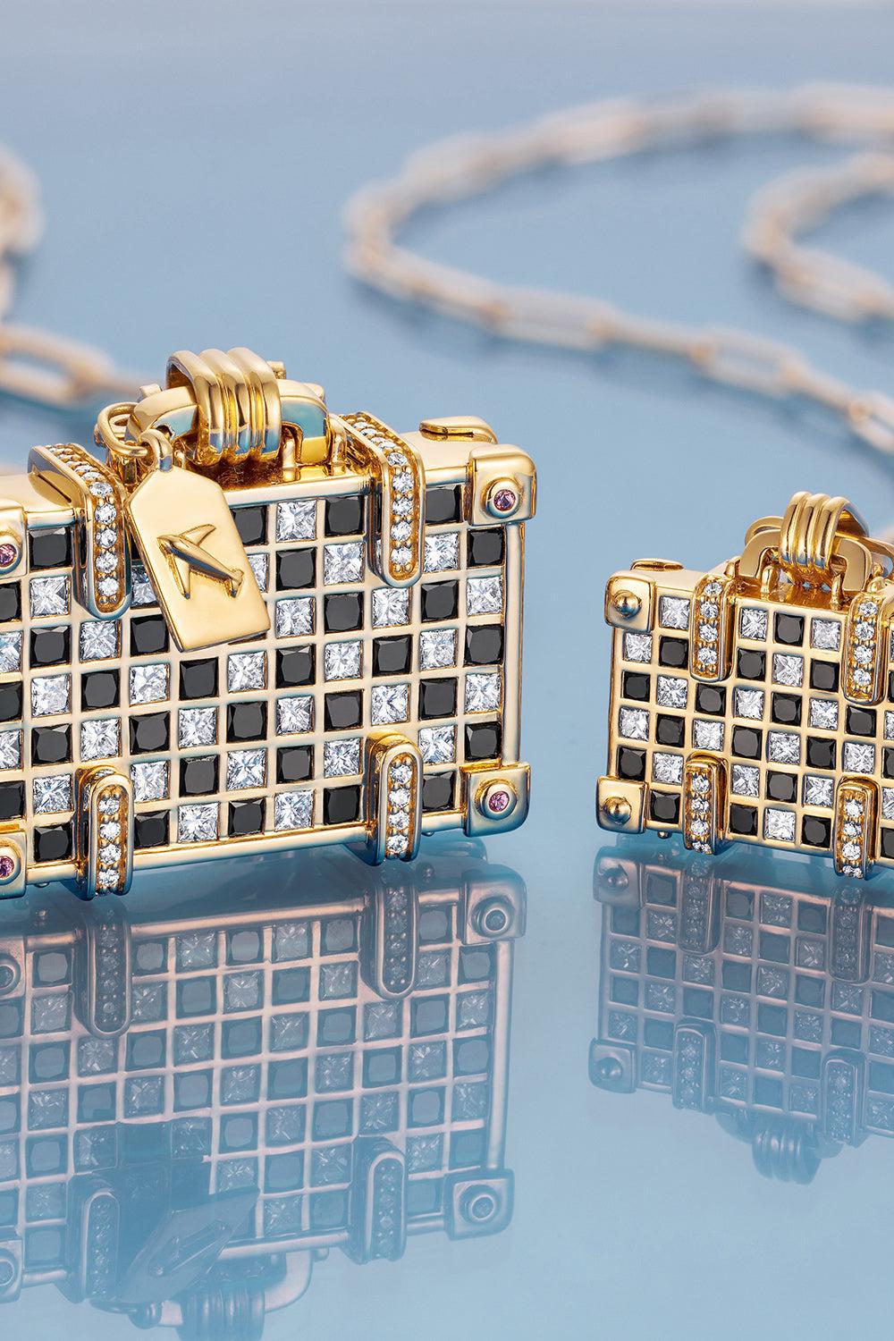 'Weekend Night and Day’ Suitecase Necklace-YELLOW GOLD-JEWELRYFINE JEWELNECKLACE O-NEVERNOT