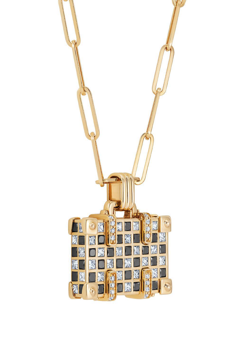 'Weekend Night and Day’ Suitecase Necklace-YELLOW GOLD-JEWELRYFINE JEWELNECKLACE O-NEVERNOT