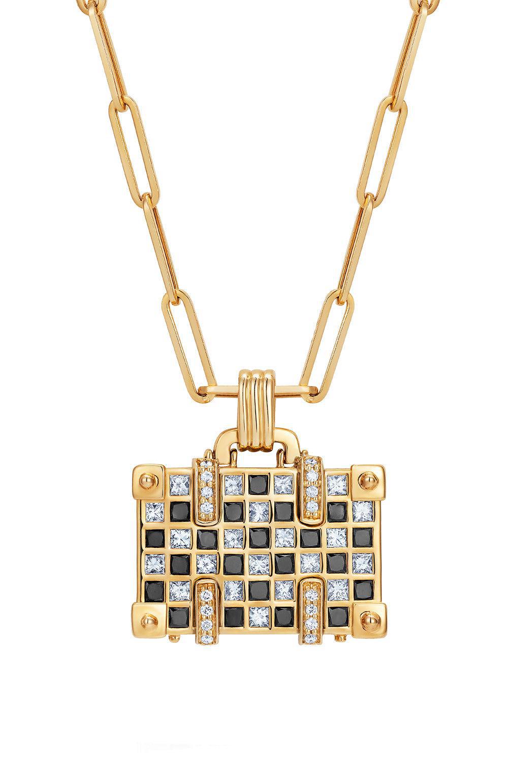 'Weekend Night and Day’ Suitecase Necklace-YELLOW GOLD-JEWELRYFINE JEWELNECKLACE O-NEVERNOT