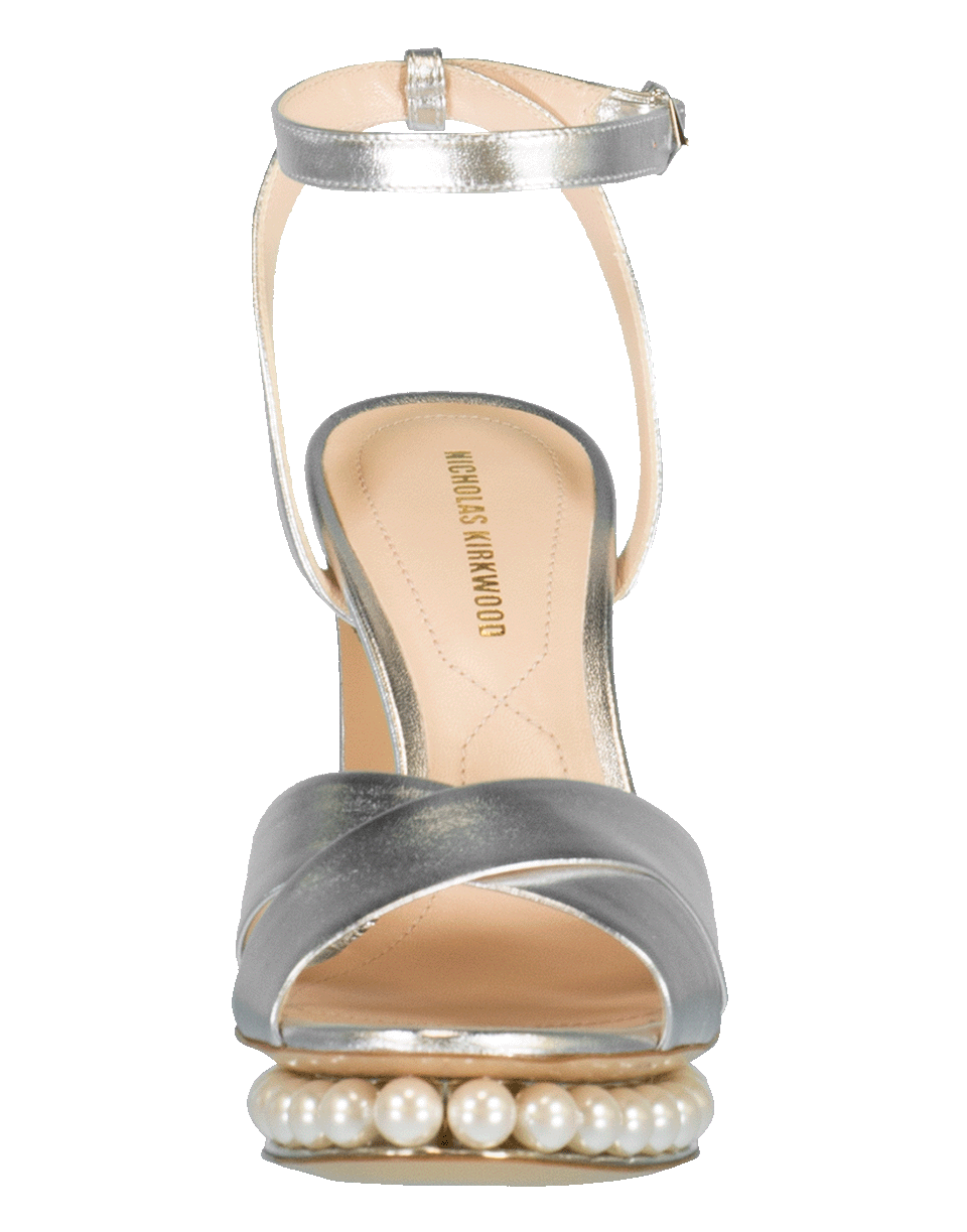 NICHOLAS KIRKWOOD-Silver Casati Pearl Platform Sandal-