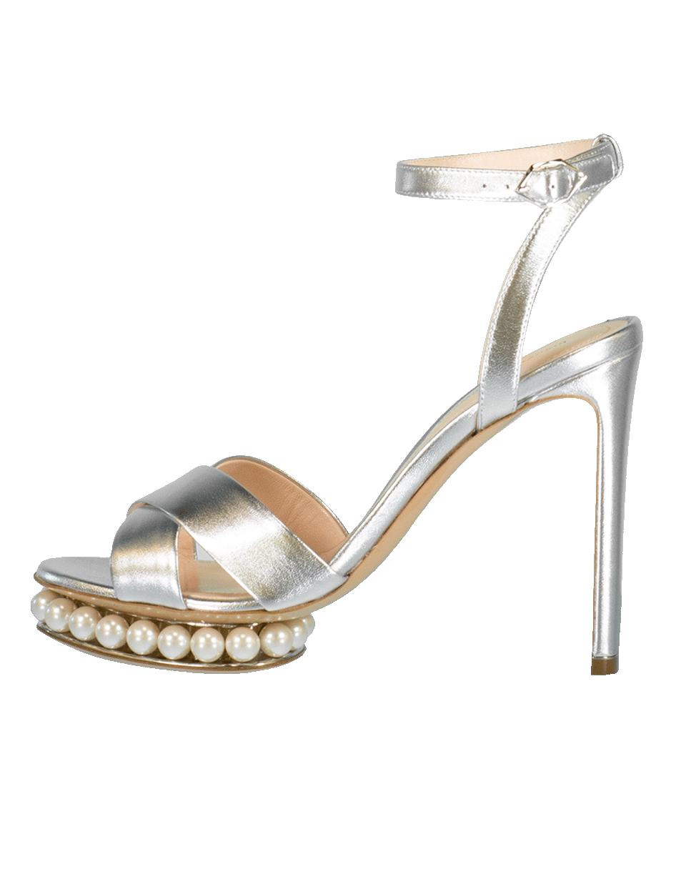 NICHOLAS KIRKWOOD-Silver Casati Pearl Platform Sandal-