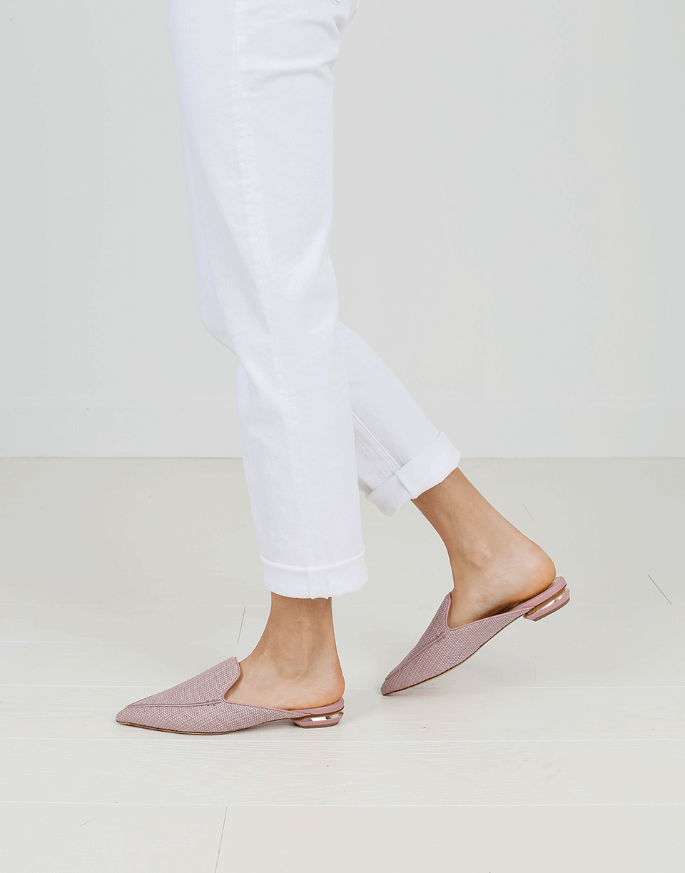 NICHOLAS KIRKWOOD-Raffia Beya Flat Mule-