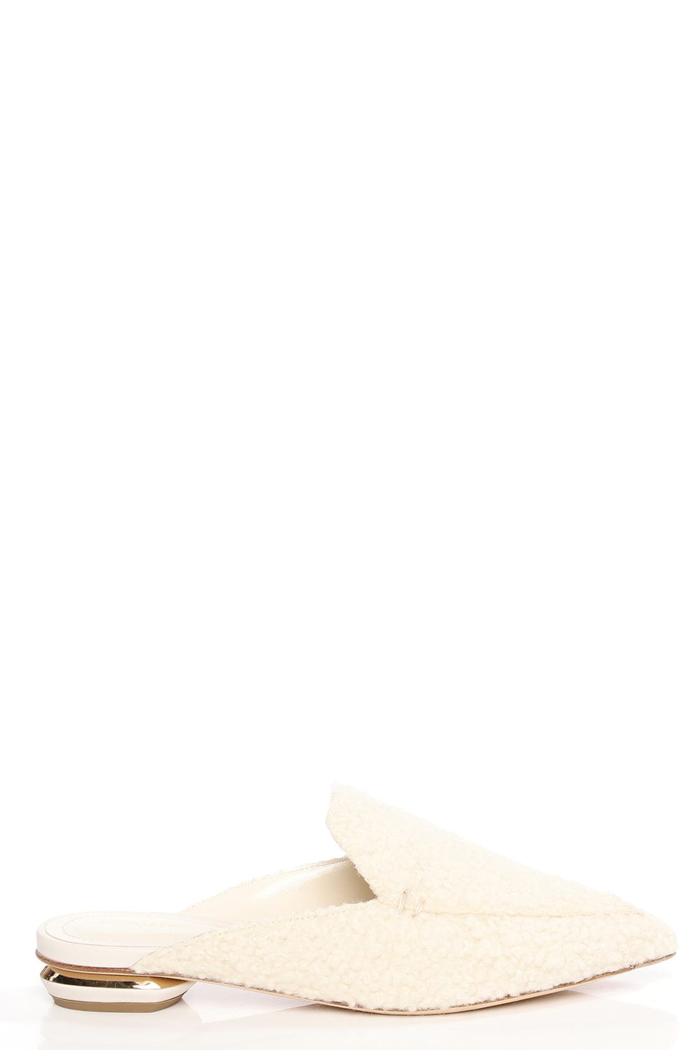 NICHOLAS KIRKWOOD-Beya Flat Mule - Natural-