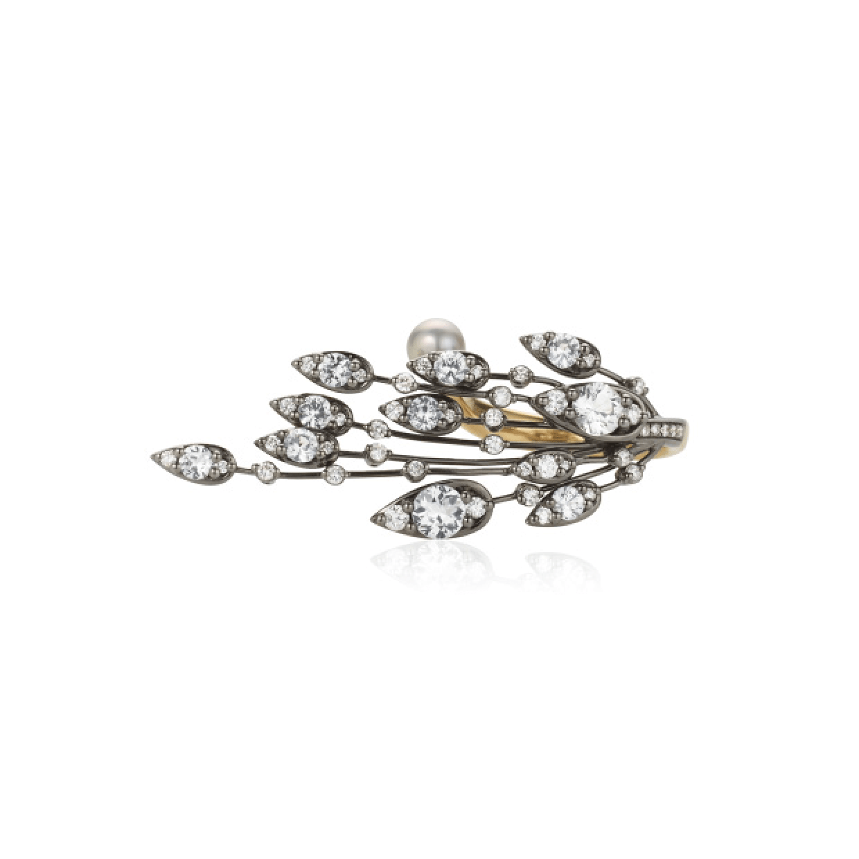 NICHOLAS LIU-Athena Pearl Ring-WHITE GOLD